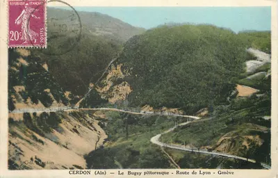 CERDON (Ain) — O Bugey pitoresco — Estrada de Lyon - Genebra — Coleção Danton
