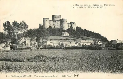 Castelo de Coucy — Vista do oeste — ND Phot. D14