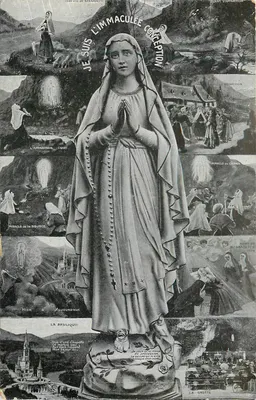 Aparecimento da Virgem para Bernadette — milagres e basílica — editor não visível