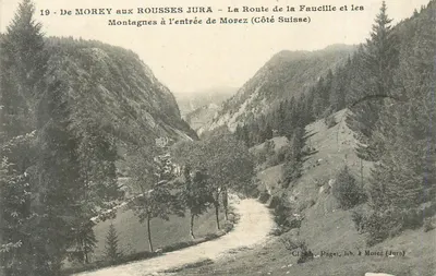 De MOREY aux ROUSSES JURA — A Estrada da Foice e as Montanhas na Entrada de Morez (Lado Suíço)