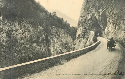 Estrada de Montiers para Aime — Desfiladeiro de Stezroute — n° 2480