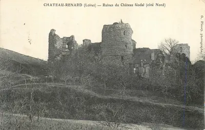 Château-Renard (Loiret) — Ruínas do Castelo Feudal (lado Norte) — G. Plessy, fotógrafo