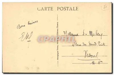 Chalons-sur-Marne (Marne) — Chiesa di Nostra Signora — editore Bourgogne Frères, Château-Thierry, n° 104 — Verso