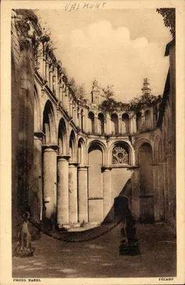 Valmont — Starszy klasztor Chasseur — Fotografia Nagel, Fécamp