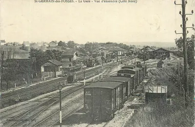 St-GERMAIN-des-FOSSES - Stacja - Pejzaż ogólny (Strona północna) — Boitronnet, Adrien, Billy