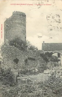 Le Puy-Malsignat (Creuse) — Ruínas do Castelo — Lucquet, editor, Baltegarde