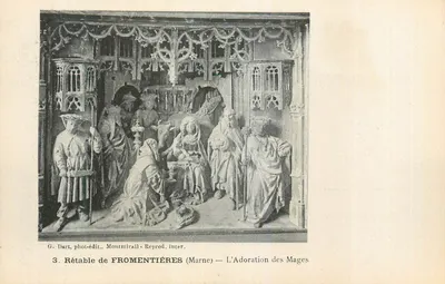A Adoração dos Magos — Retábulo de Fromentières (Marne)