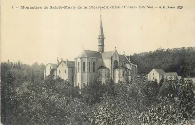Mosteiro de Santa Maria de La Pierre-qui-Vire (Yonne) — Lado Sul — B.F., PARIS