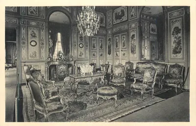 Sala de jantar ricamente decorada — Castelo de Chantilly — Editor: C. L. B. n° 123