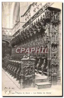 Igreja de Brou — As Cadeiras do Coro — E. Giraud
