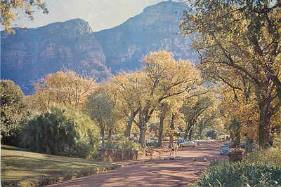 Vista da estrada da Table Mountain — África do Sul — editor não visível