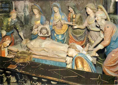 Últimos momentos de Jesus — cena esculpida — editor Greff, n° 7702