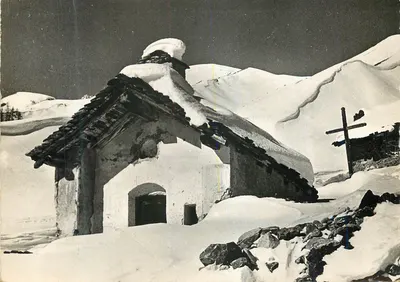 Bilhete postal moderno Tignes (Savoie) A Capela das Combes (1850 m)