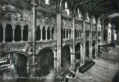 Parma - Duomo - Navata principal - Afreschi di L. Gambarara