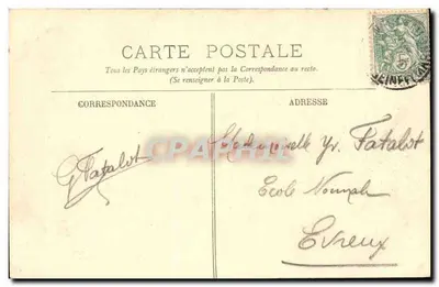 Fontainebleau — A Floresta — A Roche des Deux Sœurs — LL. — G. Fatalist — n°145 — Verso