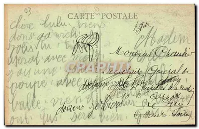 Vichy - Parque do Casino - Os Massifs — Editor Ideal, n° 349 — Verso