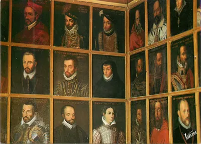 Retratos de personagens históricos franceses — coleção de quadros — editor Vioire