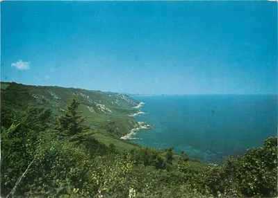 Vista das falésias e do mar — editor não identificável