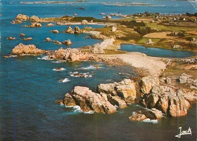 Vista aérea dos rochedos da ilha de Sein — Jack