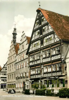 Dinkelsbühl, a cidade milenar, Casa Alemã — Hotel Gold-Deutfärs-Haus