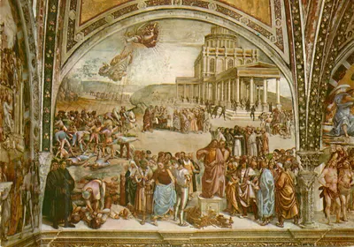 Fresque da Nascença da Virgem — Capela Sistina — Michel-Ange