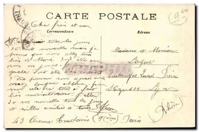 París — El Cuadrado de Amberes y el Sacré-Cœur — Vista general — C.M. — Reverso
