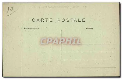 Paris — Avenida dos Campos-Élisée — D.P. n°90 — Verso