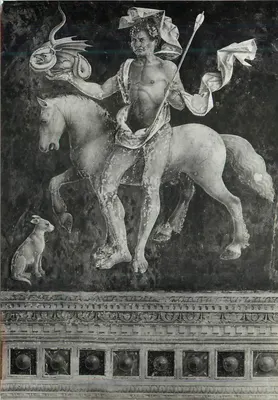 São Jorge lutando contra o dragão — fresco — editor desconhecido, número de série ilegível