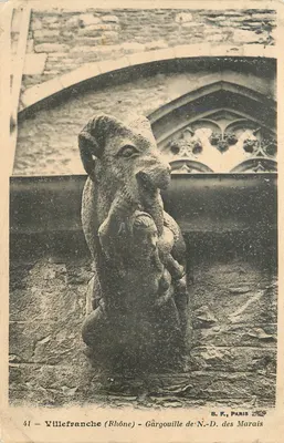 Villefranche (Rhone) — Gargouille de N.-D. dos Marais — B.F., Paris