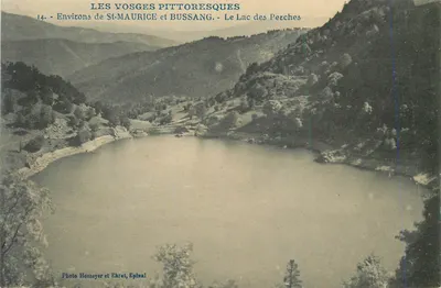 As Vosgas pitorescas — Arredores de St-Maurice e Bussang — O Lago dos Pássaros — Foto Homeyer e Ehret, Epinal