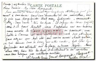 CANNES. Plac i Hotel na Croisette — Martinière, n°625 — Rewers