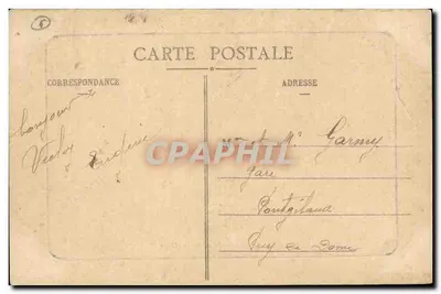 Vichy — Place Victor-Hugo — editor Vichy, n° 596 — Verso