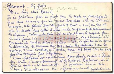 Vichy — Brzegi Allier i Przystań Golfu — La Cigogne, nr 424 — Rewers