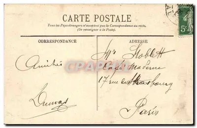 Vichy — A Fachada do Casino — LL. — Verso