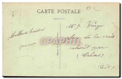 Vichy — Façada kasyna — wydawca Béguin, St-Gerand-Altier, nr 616 — Rewers