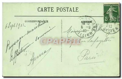 Vichy — A Passerelle — O Campo de Corridas — LL. — N° 235 — Verso