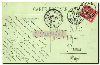 Vichy — Wnętrze Pałacu Źródeł — LL. — n° 202 — Rewers