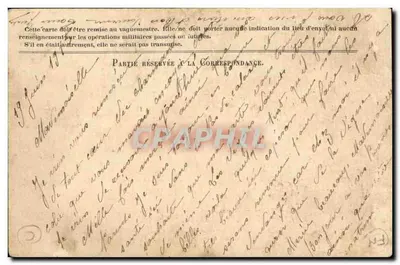 Correspondencia de las Armadas de la República — Tarjeta en franquicia — editor Sternk, grabado — Reverso