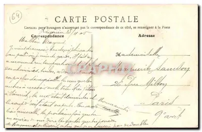 Biarritz - Rocas cerca de la de la Virgen — Bonheur, n°25 — Reverso