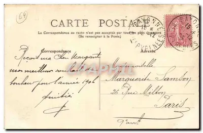 Biarritz - Hôtel du Palais — wydawca nieznany, n° seryjny 1 — Rewers
