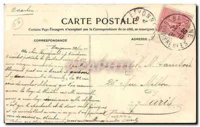 Biarritz — Falanga na wybrzeżu Baszków — Gheint Quoyard, n°65 — Rewers