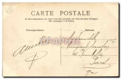 Biarritz - Roccione della Vergine visto dal Porto Vecchio — editore non identificato, n° di serie 11 — Verso