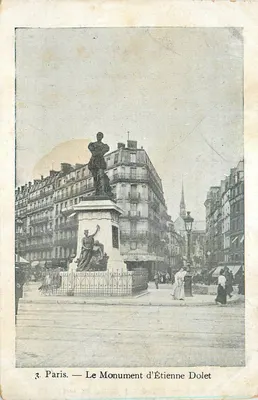 Paris — Le Monument d'Étienne Dolet — n°3