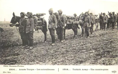 Exército Turco - As metralhadoras — Cliché Chusseau-Flaviens, 22me Série