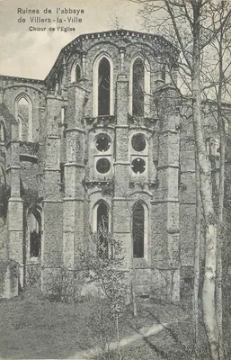 Ruínas da abadia de Villers-la-Ville — Nave da igreja — Editor não identificado