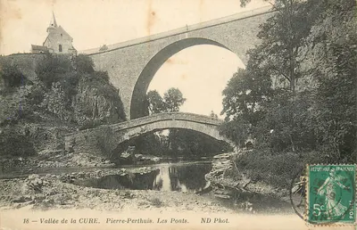 Vale da CURE — Pierre-Perthuis. Os Pontes — ND Fot.