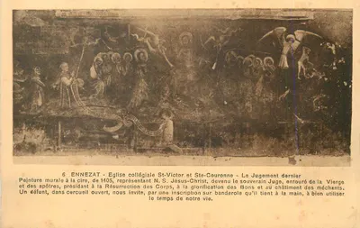 Ennezat - Igreja Colegiada de São Vicente e Santa Coroa - O Julgamento Final