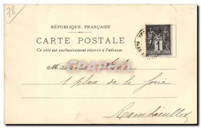 Versailles — Castelo, Grande Galeria dos Espelhos — J. L. Edit, Paris, N° 89 — Verso