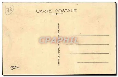 Rouen — Paleis van Justitie — Editie La Cigogne — Achterkant