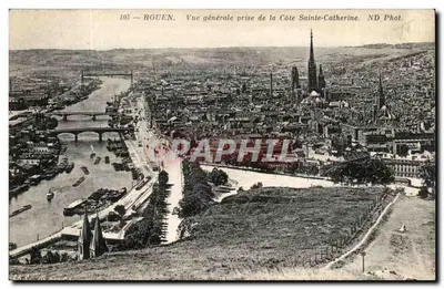 Rouen — Vista geral tirada da Côte Sainte-Catherine — ND Phot. n°105